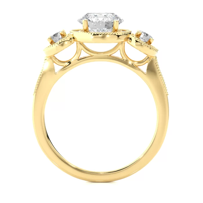 Yellow-Gold-Moissanite-Ring