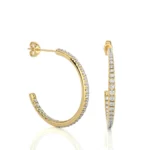Yellow-Gold-Moissanite-Earrings