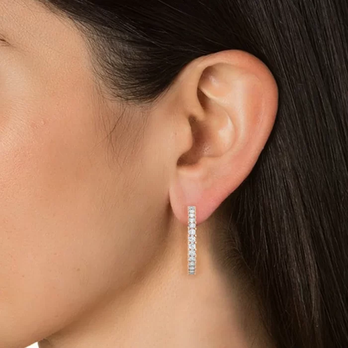 Rose-Gold-Moissanite-Earrings